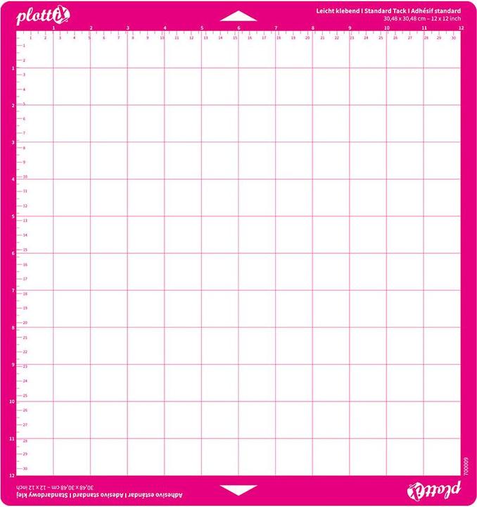 PlottiX Tapis de découpe pour SILHOUETTE CAMEO - 30,48 x 30,48cm standard adhésif