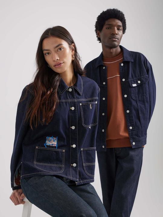 Actual product image Lee Denim jacket JMB Rider Jacket Inside Art (M)