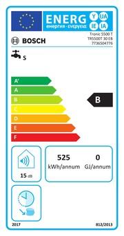 Label énergétique Bosch Home Comfort Thermotechnik Accumulateur mural TR5500T 30 EB