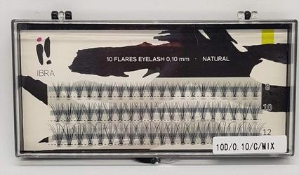 Ibra Tufts Of False Eyelashes 0.10 C-Mix (Künstliche Wimpern)
