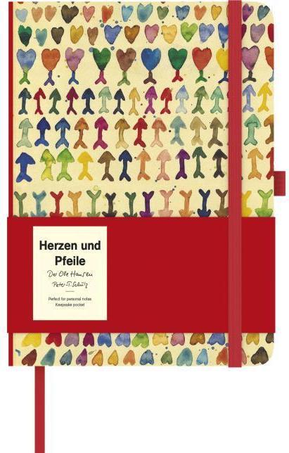 Actual product image Herzen und Pfeile - ein Notizbuch von Peter T. Schulz (16 x 22 cm, German)