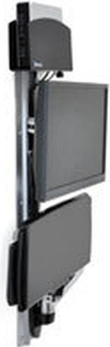 Actual product image Ergotron LX Wall Mount System with Small CPU Holder - mounting kit (CPU holder, mouse (Wall, 32.01")