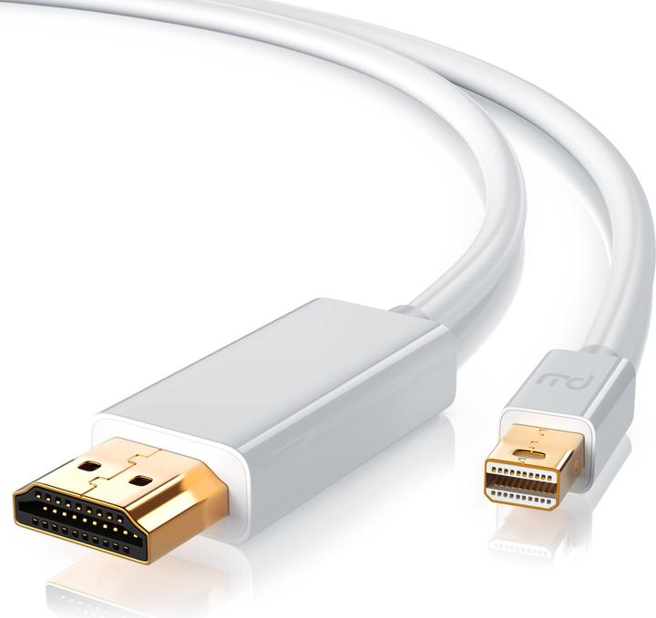 Produktbild Primewire 4k Mini Displayport 1.2 auf HDMI Kabel | Thunderbolt 1- und Thunderbolt 2 Ports | 4K Ultra HD 2160p (1 m, DisplayPort, HDMI)