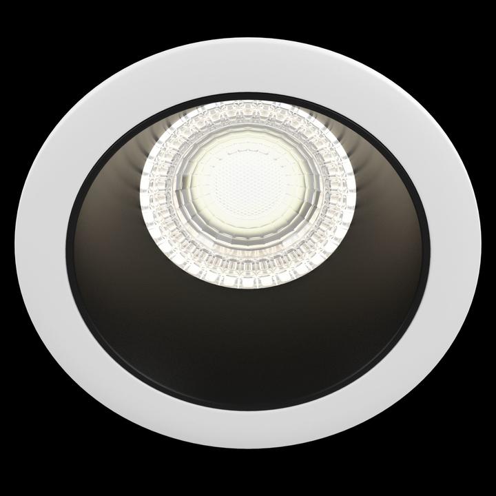 Actual product image Maytoni Share Downlight, Recessed Luminaire GU10 Black-White Ø86mm (GU10)