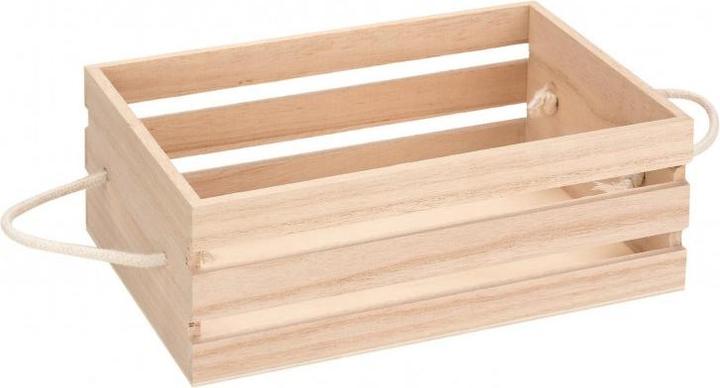 Image du produit Glorex Caisse en bois avec poignée en corde