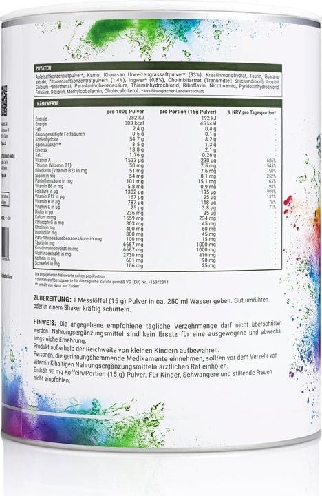 Actual product image Kraftgras Greenpowder Times (1 Piece, Powder, 450 g)
