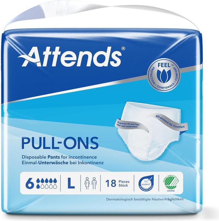 Attends Pull Ons 6 Pant (18 x, Large)
