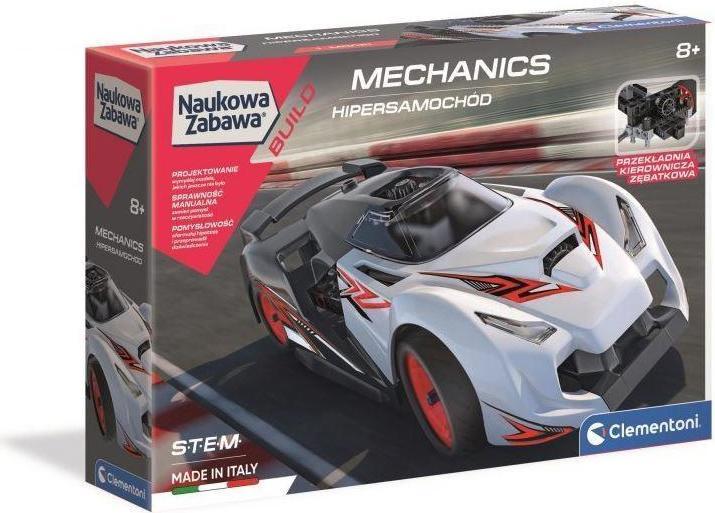 Actual product image Clementoni mechanics laboratory. Hypercar racing car