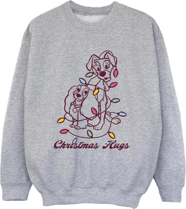 Disney Lady And The Trump Christmas Hugs Sweatshirt Jungen