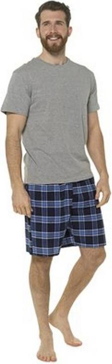 Produktbild Foxbury Mens Jersey Checked Short Lounge Set (XXL)