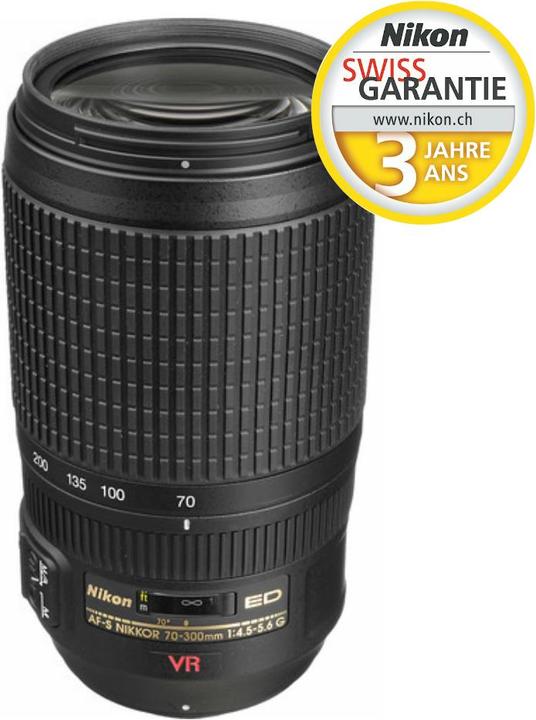Produktbild Nikon AF-S 70-300mm, f/4.5-5.6G VR (Nikon F, Vollformat)