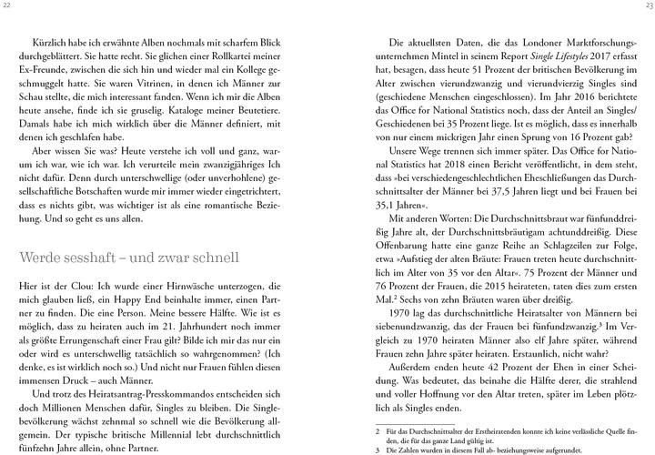 Image du produit Vom unerwarteten Vergnügen, Single zu sein (Allemand, Catherine Gray, 2021)