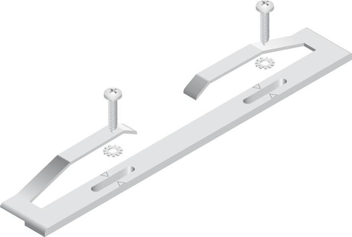 Actual product image Cinetto PS06 Centre stop furniture fitting incl. screws black plastic (1 pcs.)