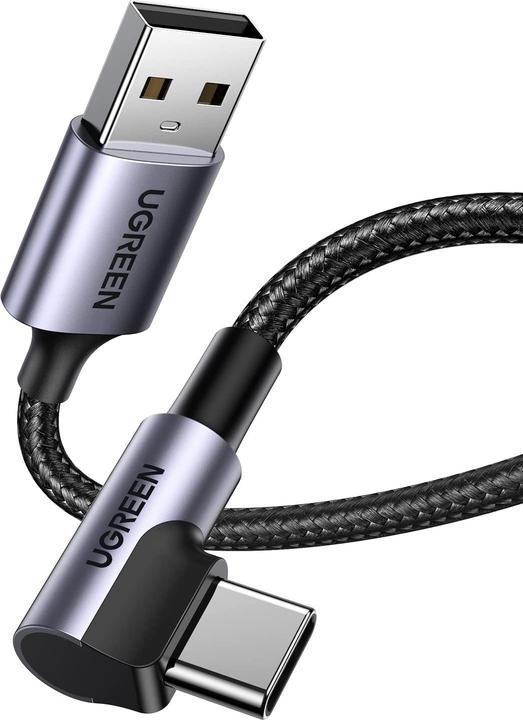 Image du produit Ugreen Câble de données USB-C coudé vers USB-A 2.0 A (2 m, USB 2.0)