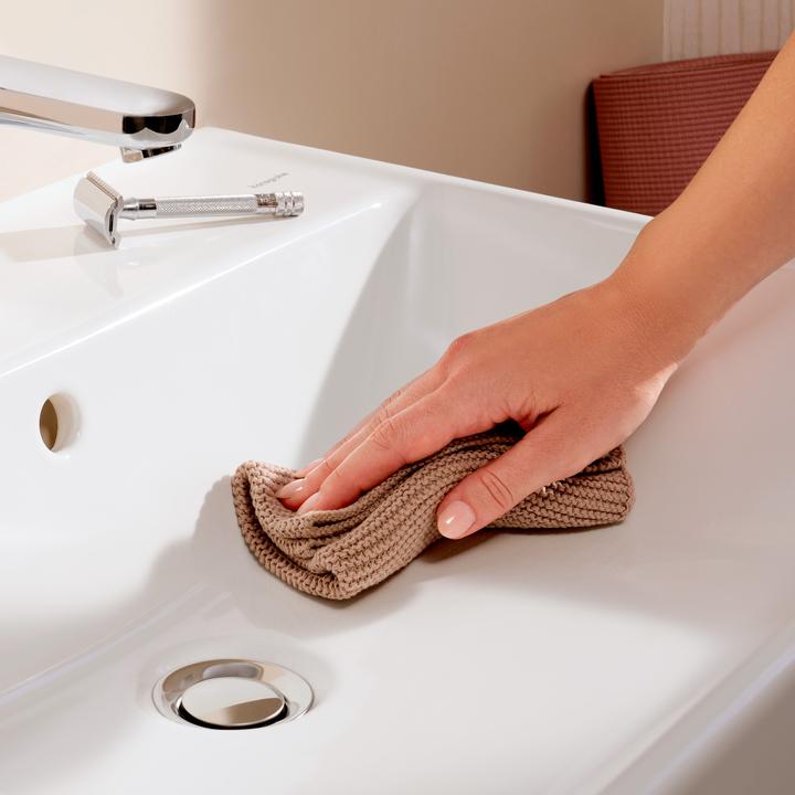 Produktbild hansgrohe Xanuia Q Handwaschbecken, ohne Hahnloch, mit Überlauf, 500x390mm, SmartClean, weiss