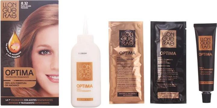 Produktbild Llongueras OPTIMA hair colour #8.32-light blond natural (8.32)