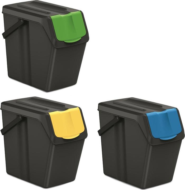 Immagine prodotto Prosperplast Cestino Keden SORTI BOX - nero per la raccolta differenziata (25 l)