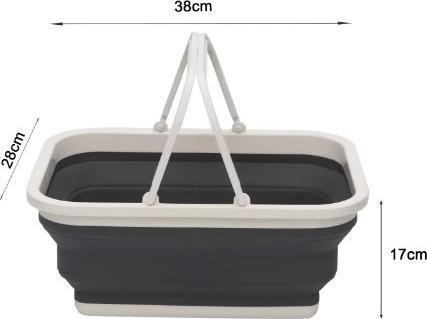 Produktbild Campingfox Faltbarer Korb 10l grau