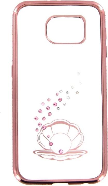 Actual product image OEM TPU Case Bling for Samsung S6 Seashell - rose gold (Samsung Galaxy S6)