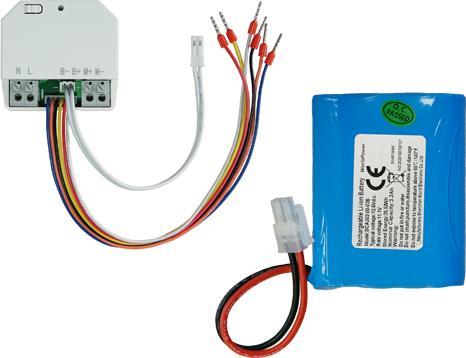 Productafbeelding Kaiser Nienhaus Besturingsset met steunbatterij voor 12V voeding 100940 - Batterij