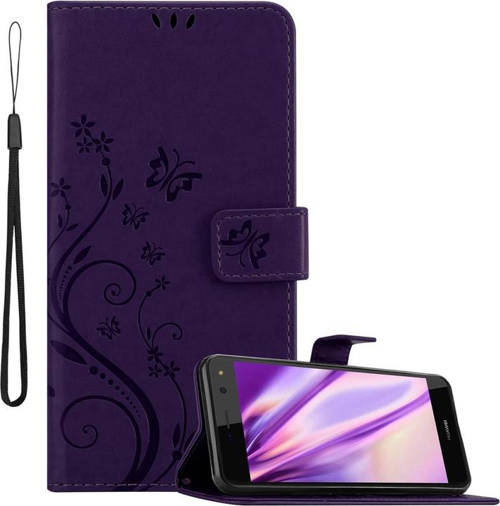 Image du produit Cadorabo Couverture du livre de fleurs (Huawei Y6 (2017), Huawei Y5 (2017))