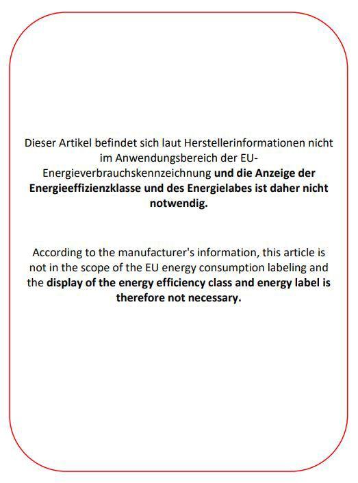 Label énergétique Paulmann Kit MaxLED 500 Stripe (Blanc chaud, Blanc neutre, Blanc froid, 500 cm, Extérieur, Intérieur)