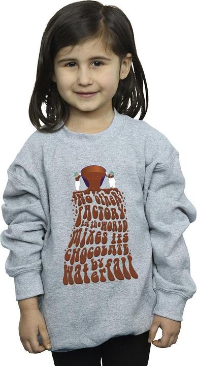 Actual product image Willy Wonka & the Chocolate Factory Girls Chocolate Waterfall Sweatshirt (152, 158)