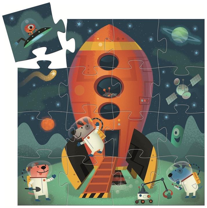 Actual product image Djeco Puzzle Rocket 16 pieces (16 pieces)