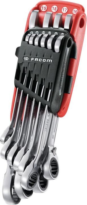 Immagine prodotto Facom Set di chiavi a cricchetto (19 mm, 12 mm, 14 mm, 16 mm, 10 mm, 18 mm, 17 mm, 11 mm, 15 mm, 8 mm, 9 mm, 13 mm)