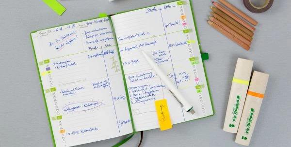 Immagine prodotto Grüner Faden - agenda annuale, agenda di vita, guida - idee sostenibili per tutto l'anno (A5, Tedesco)