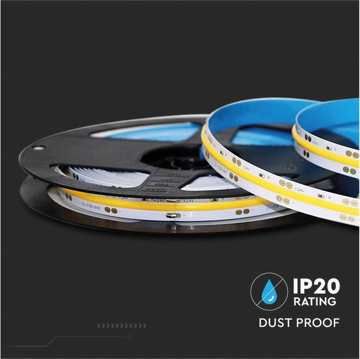 Produktbild V-TAC LED-Strip VT-COB 421 EEK: F, 10W, 960lm, 3000K, 5m (Warmweiss, 500 cm, Indoor)