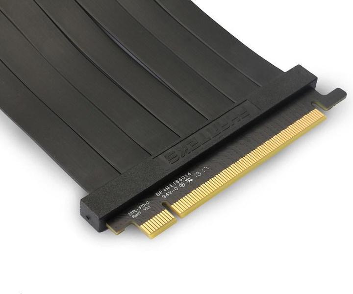 Actual product image Phanteks PCIe x16 riser ribbon cable, 90 degrees