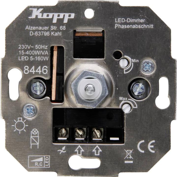Immagine prodotto Kopp Dimmer da incasso Adatto per lampada a incandescenza lampada alogena Lampada LED