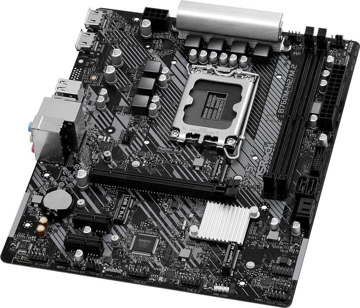 Actual product image AsRock B760M-H2/M.2 moederbord (LGA 1700, Intel B760, mATX)