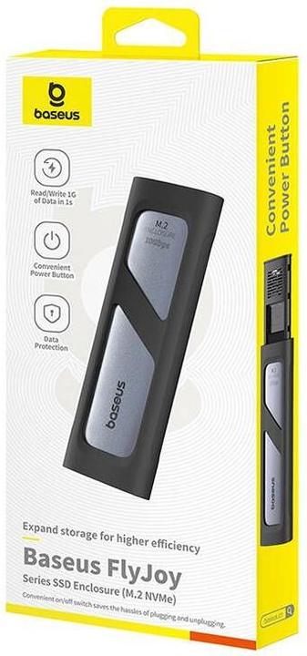 Image du produit Baseus Boîtier SSD FlyJoy Series (M.2 NVMe) Gris Espace (M.2 2242)
