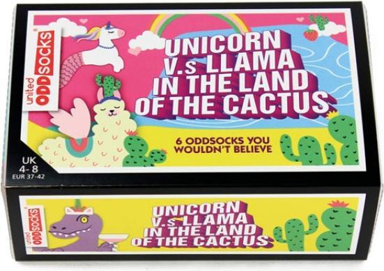 Produktbild United Oddsocks Llama V Unicorn (3er Pack, 37 - 42)