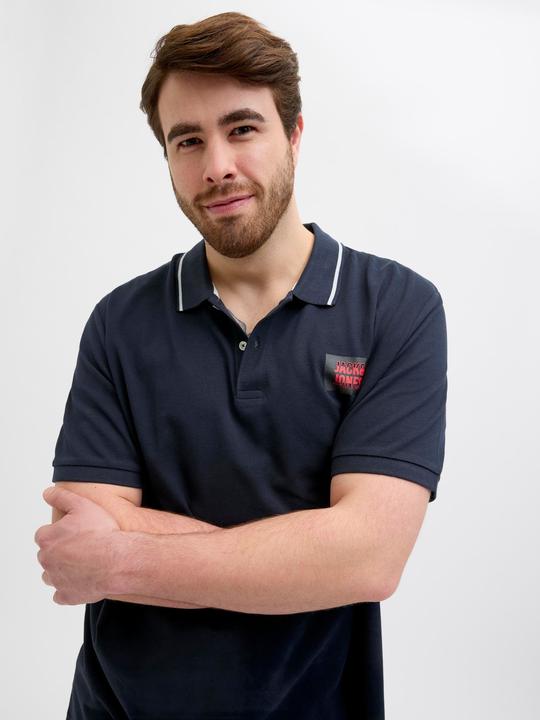 Actual product image Jack & Jones Plus Size Gedruckt Poloshirt Poloshirt (3XL)