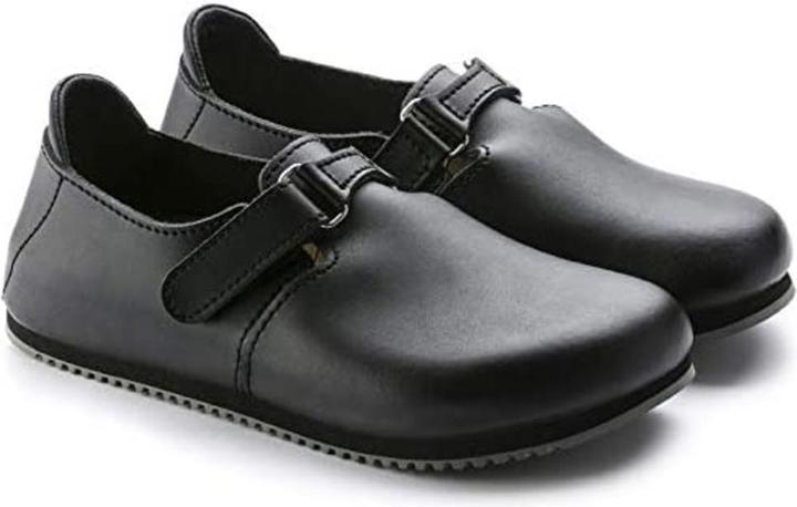 Image du produit Birkenstock Sabot Linz Superlauf, cuir naturel, noir, étroit, taille 41 (41)