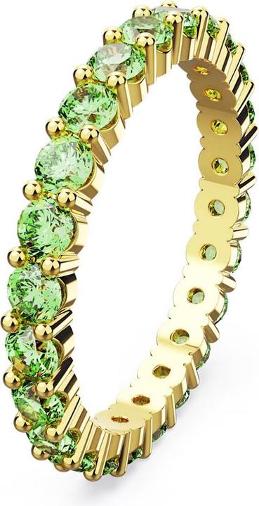 Produktbild Swarovski Matrix Ring Rundschliff Grün Gold (52)
