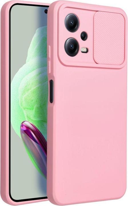 Actual product image OEM Back panel cover SLIDE case for XIAOMI Redmi Note 12 5G light pink (Xiaomi Redmi Note 12 5G)