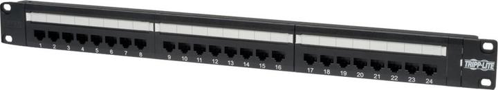 Produktbild Eaton 24-Port 1U Rack-Mount Cat6/Cat5 110 Patch Panel 568B RJ45 Ethernet TAA