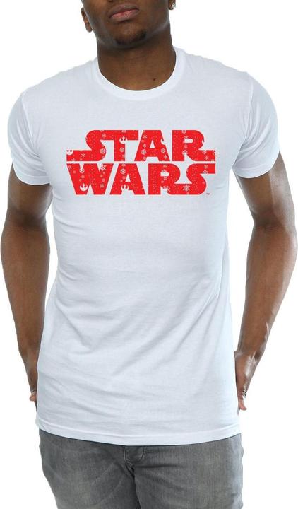 Actual product image Star Wars Mens Christmas Logo T-Shirt (M)