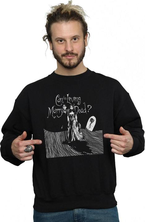 Actual product image Corpse Bride Mens Marry The Dead Sweatshirt (5XL)