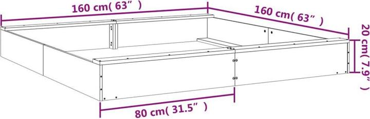Actual product image VidaXL Sandkasten mit Sitzen Weiss Quadratisch Massivholz