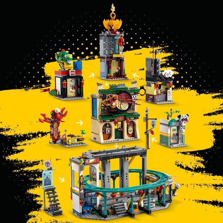 Actual product image LEGO City of lanterns (80036, LEGO Monkie Kid, LEGO Rare Sets)