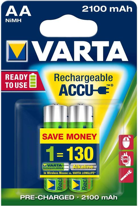 Varta Recharge Accu Power (2 pcs., AA, 2100 mAh)