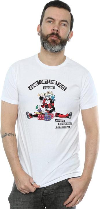 Image du produit - T-shirt HARLEY QUINN COME OUT AND PLAY - Homme (S)