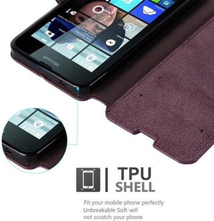 Produktbild Cadorabo Book Retro Matt Wallet Cover (Microsoft Lumia 640)