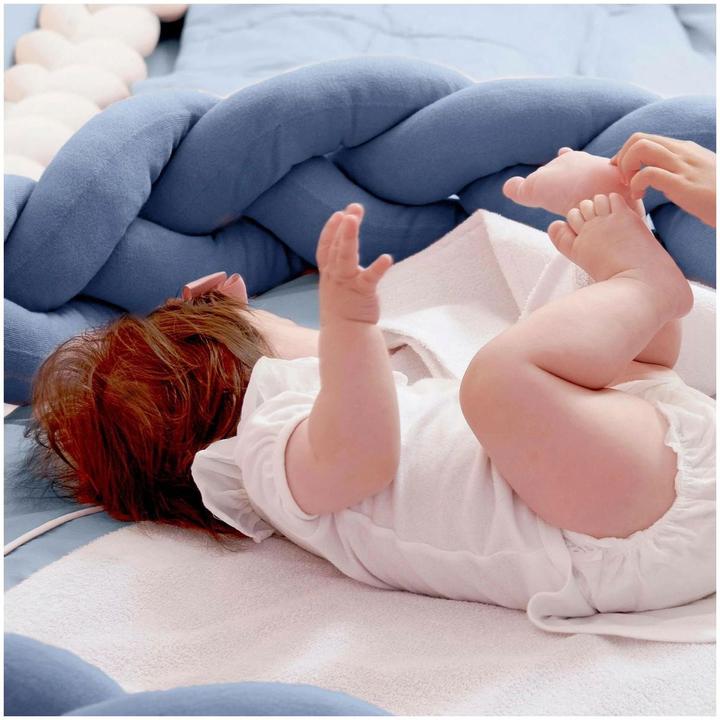 Actual product image nordic coast company Changing mat blue gray (70 x 80 cm)