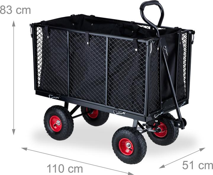 Actual product image Relaxdays Handwagen (500 kg)